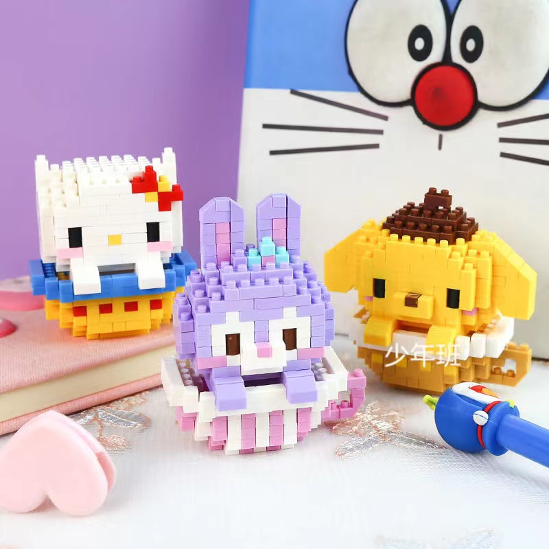 3D LEGO Khối xây dựng đồ chơi trẻ em Mô Hình Đồ Chơi Lắp Ráp Cốc / Ngôi Sao / Chú Chó Hoạt Hình 3d Cỡ Nhỏ Dễ Thương Cho Bé diy