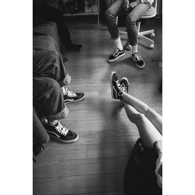 Giày thể thao Vans Sk8 Hi đen