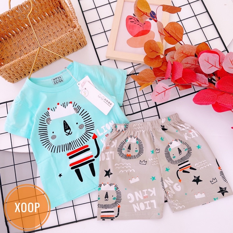 Chọn Mẫu   Bộ cộc cotton xuất hàn quảng châu cho bé tré bé gái,Đồ bộ thời trang quần áo mặc nhà BC77