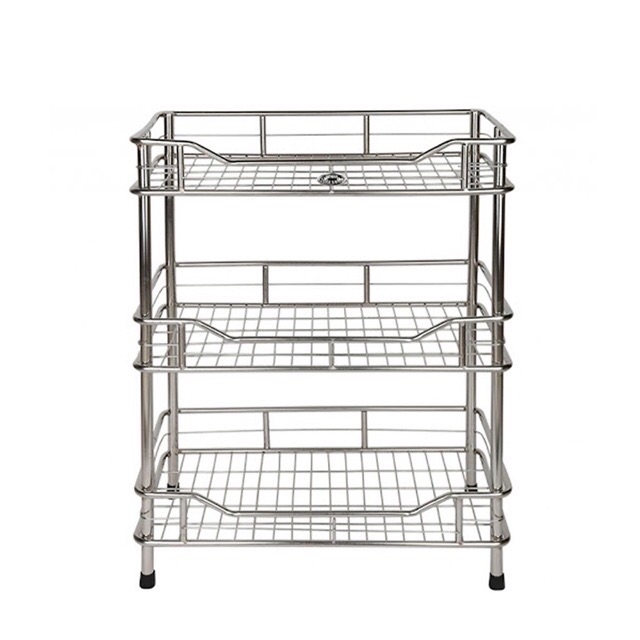 Kệ để chén bát, đồ dung phòng tắm đa năng inox 2,3,4 tầng