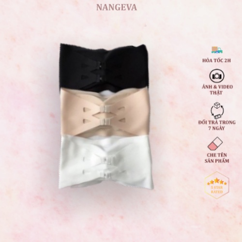 Áo Bra Nữ Đúc Su Bra Không Dây - Không Gọng Quây Ngang 8883