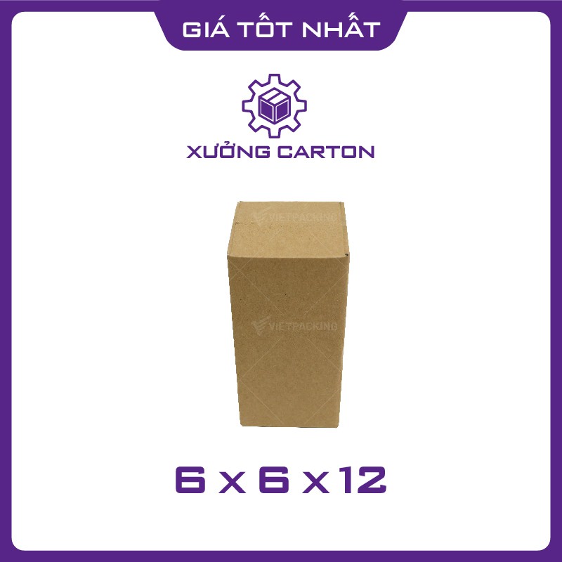 6x6x12 - 50 hộp carton giấy nhỏ đóng gói hàng