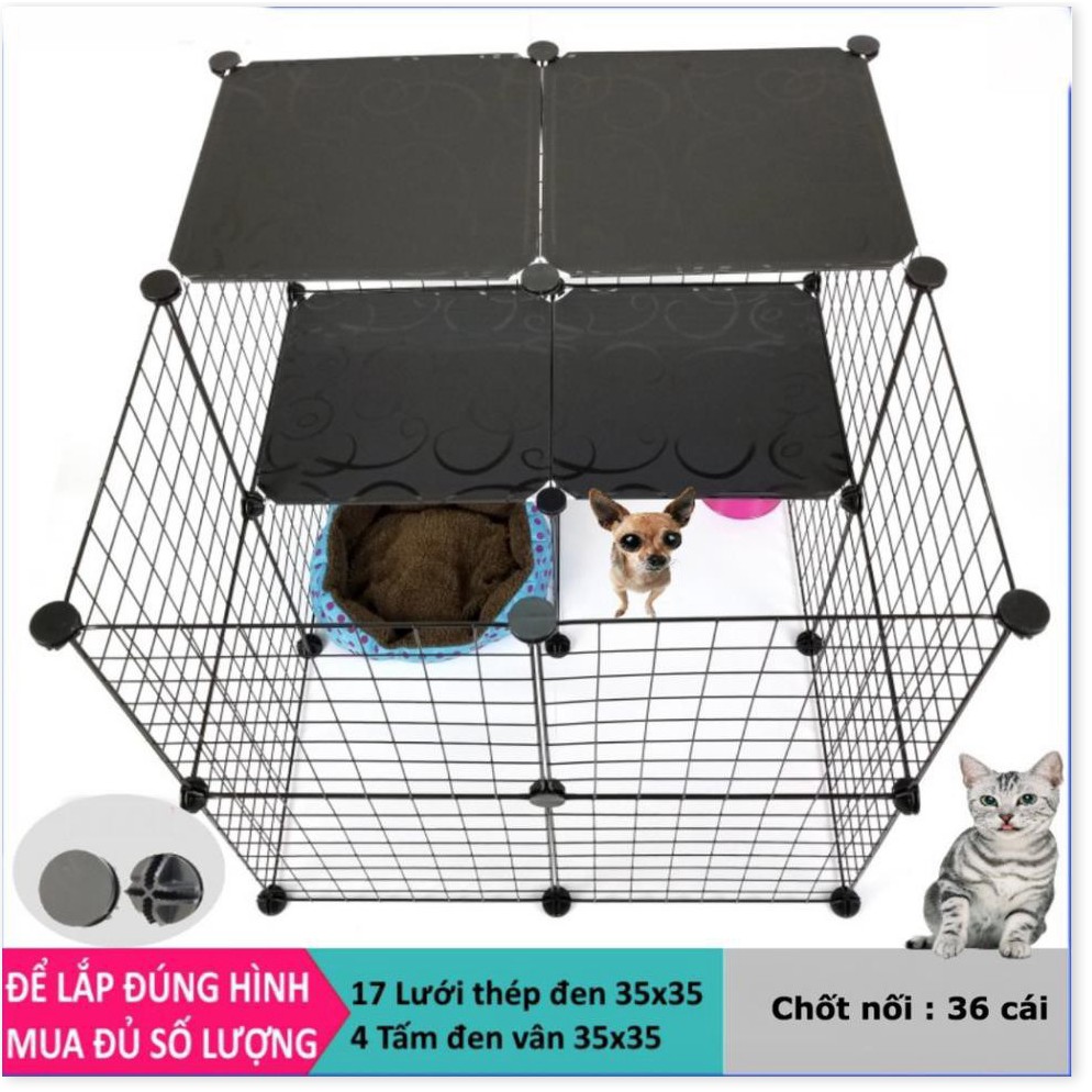 HN HP- Miếng ghép vạn năng 35x35cm - lắp ghép chuồng mèo, quây chó, làm kệ trang trí