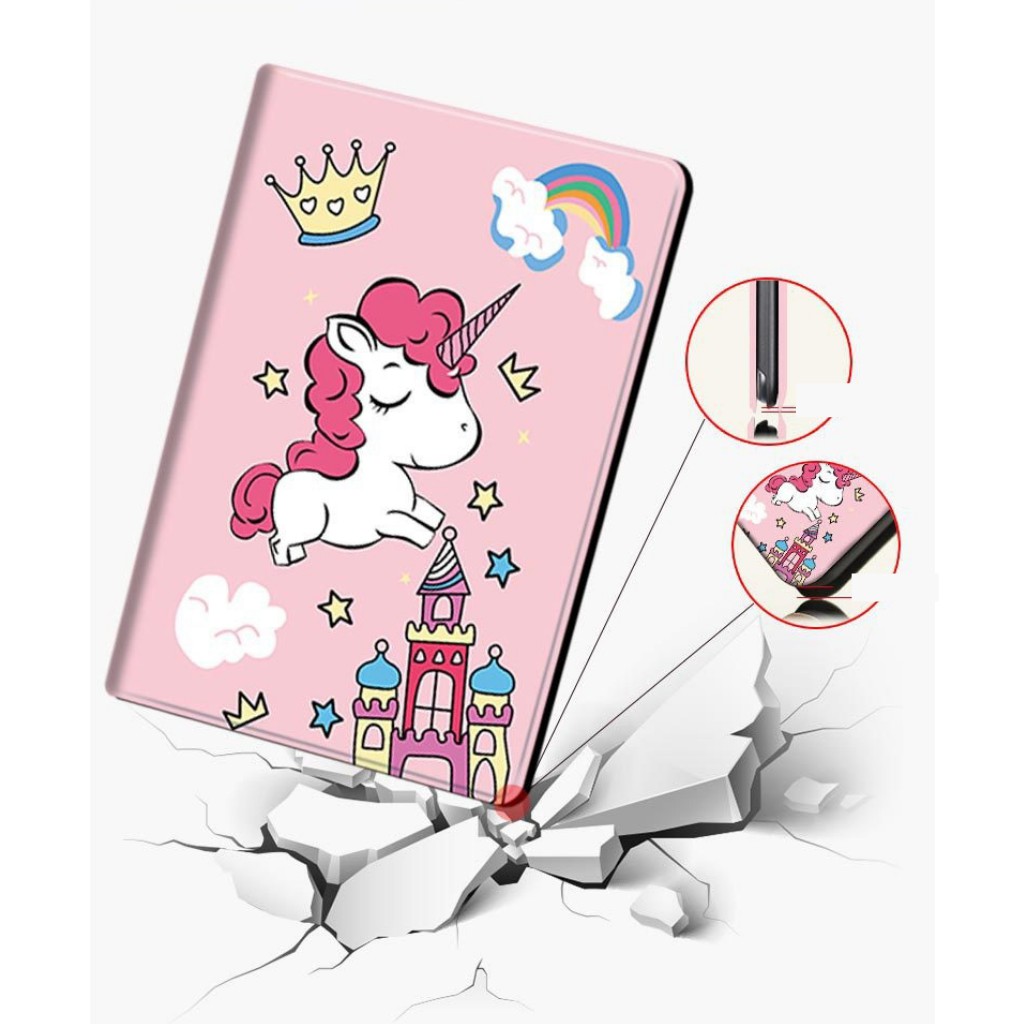 Ốp ipad silicon Ngựa pony cute ốp ipad Air 4 -Gen 5-6-7-8-9 -Pro 11-9.7-10.5 -Air 1-2-3...BON CASE