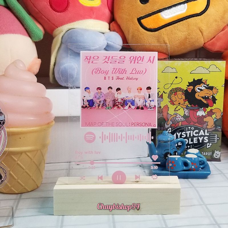 Khung ảnh mica Spotify phát nhạc BTS