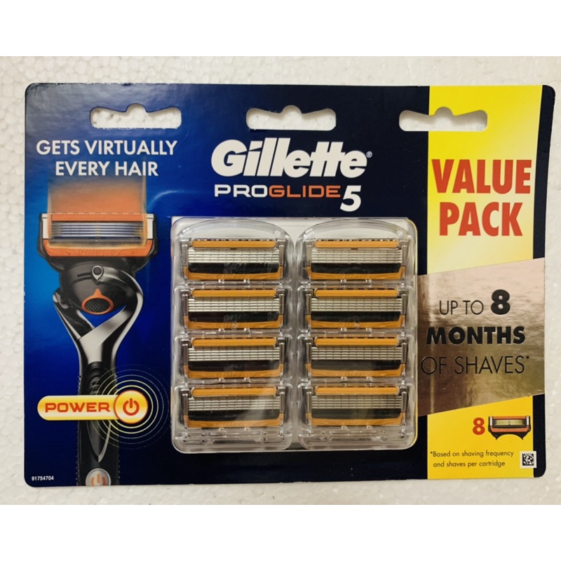 Hộp lưỡi dao cạo râu Gillette 5 lưỡi Fusion Proshield /Proglide/ Power