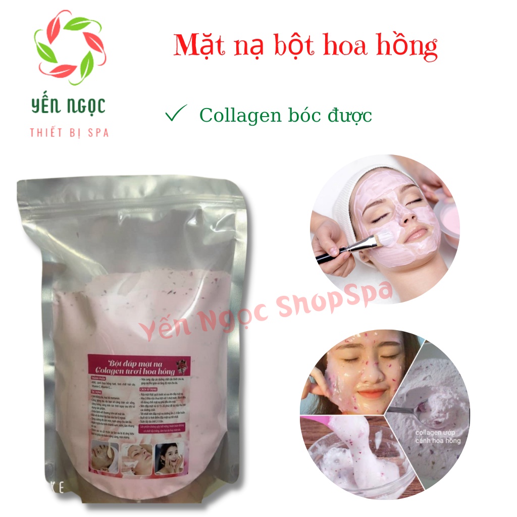 Bột nạ dẻo hoa hồng handmade