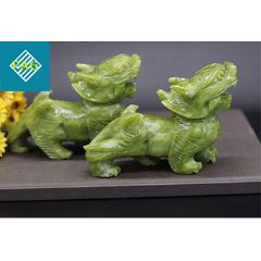 CẶP TỲ HƯU ĐÁ LAM NGỌC 11 cm
