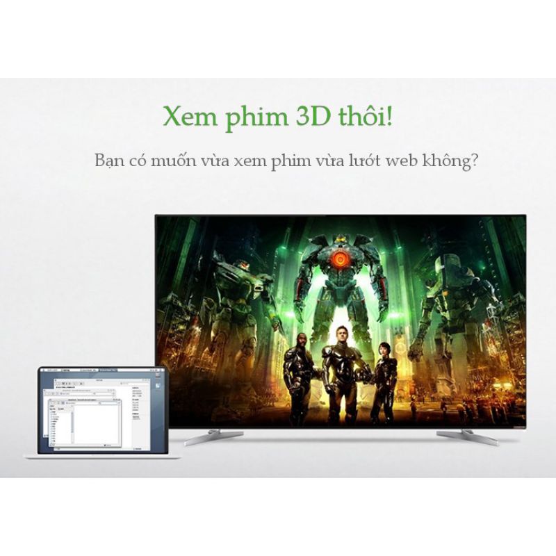 Ugreen 20848 - Cáp chuyển Mini DisplayPort sang HDMI dài 1,5m hỗ trợ 4K2K ✔HÀNG CHÍNH HÃNG✔