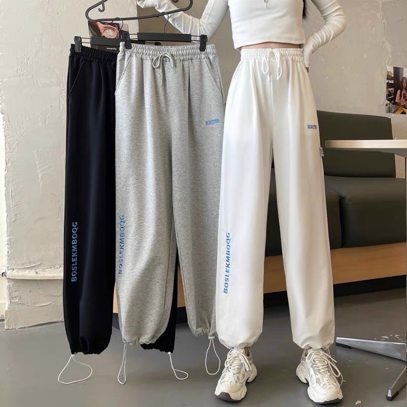 [CÓ ẢNH THẬT] Quần Jogger Thêu Chữ Chân Unisex Nam Nữ Hàng Đẹp Có Size Chất Umi