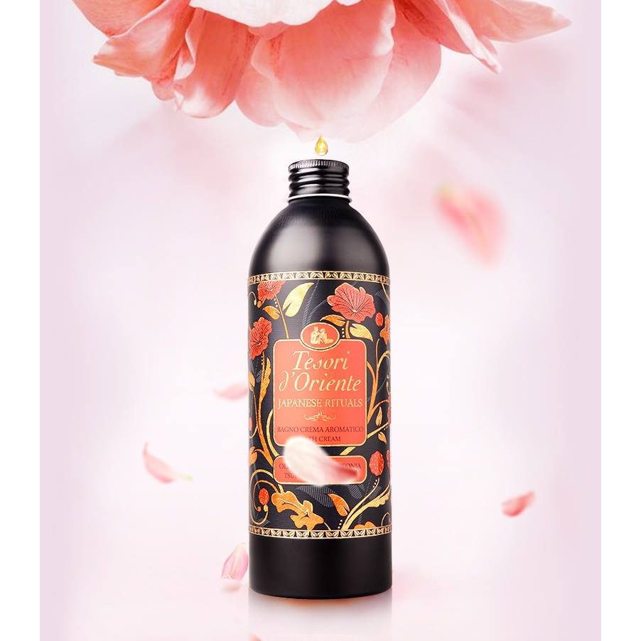 (HÀNG CHÍNH HÃNG) Sữa tắm nước hoa Tesori D' Oriente Hoa Trà Nhật Bản 500ml - QUYẾN RŨ, TƯƠI MỚI - ITALY