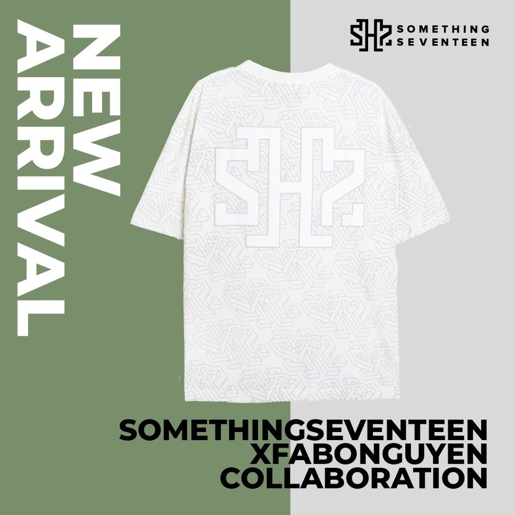 Áo Overprint Tee X Logo Something Seventeen X Fabo Nguyen
