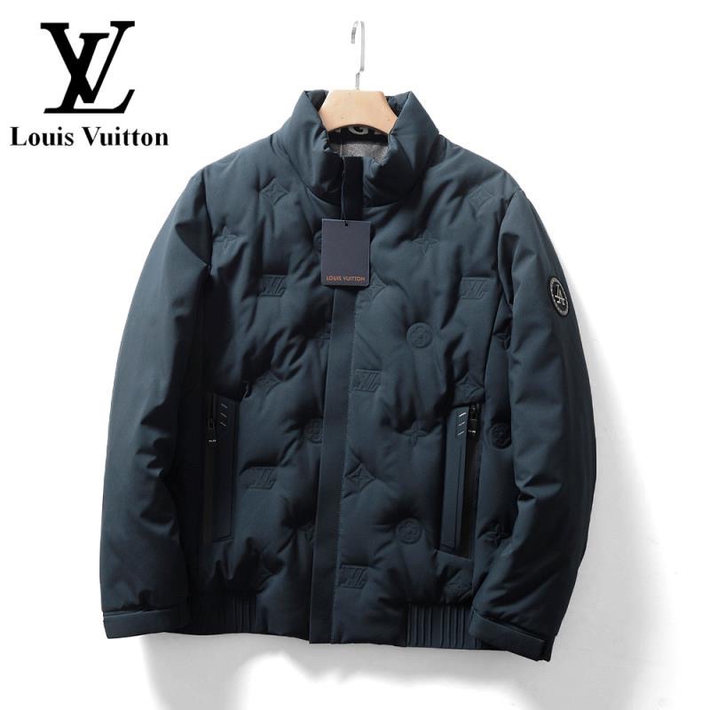 Áo khoác phao gió mùa đông siêu ấm cho nam thiết kế sang trọng lịch lãm thương hiệu Louis Vuitton LV cao cấp