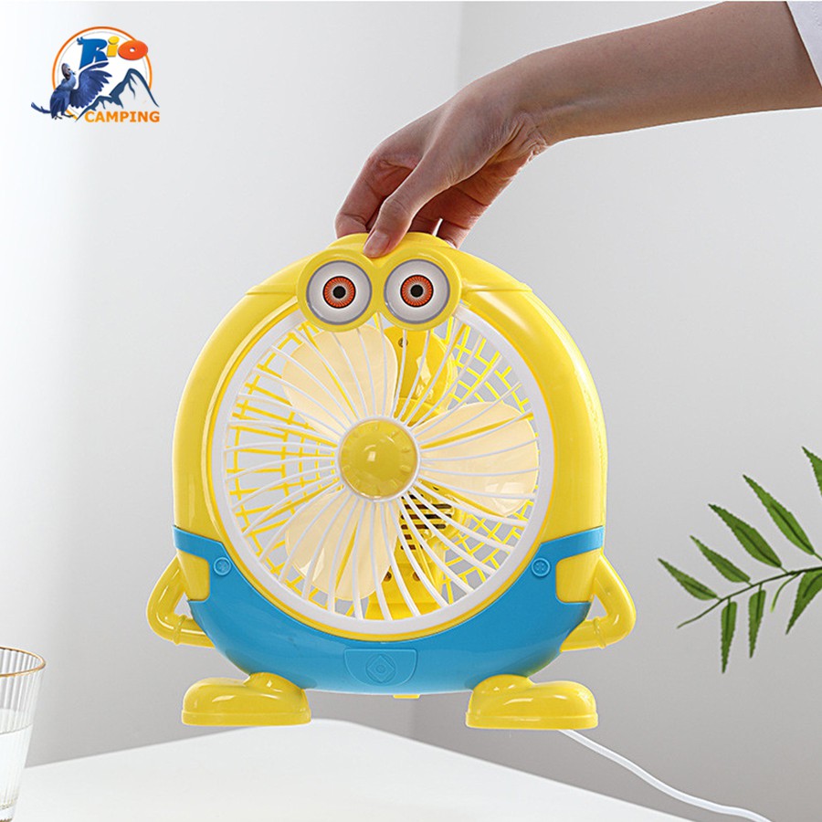 Quạt Để Bàn Hình Thú Dễ Thương Quạt Để Phòng Ngủ Cho Em Bé Đa Năng Tiện Dụng 2 chế độ gió cực mát