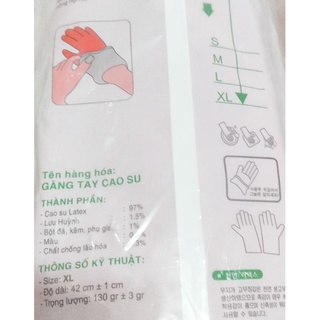 Bao tay cao su mềm 1 cặp...