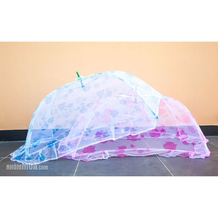 mùng chụp cho bé sơ sinh màn chụp xếp gọn giút dây cho bé tiện dụng(được chọn mẫu)