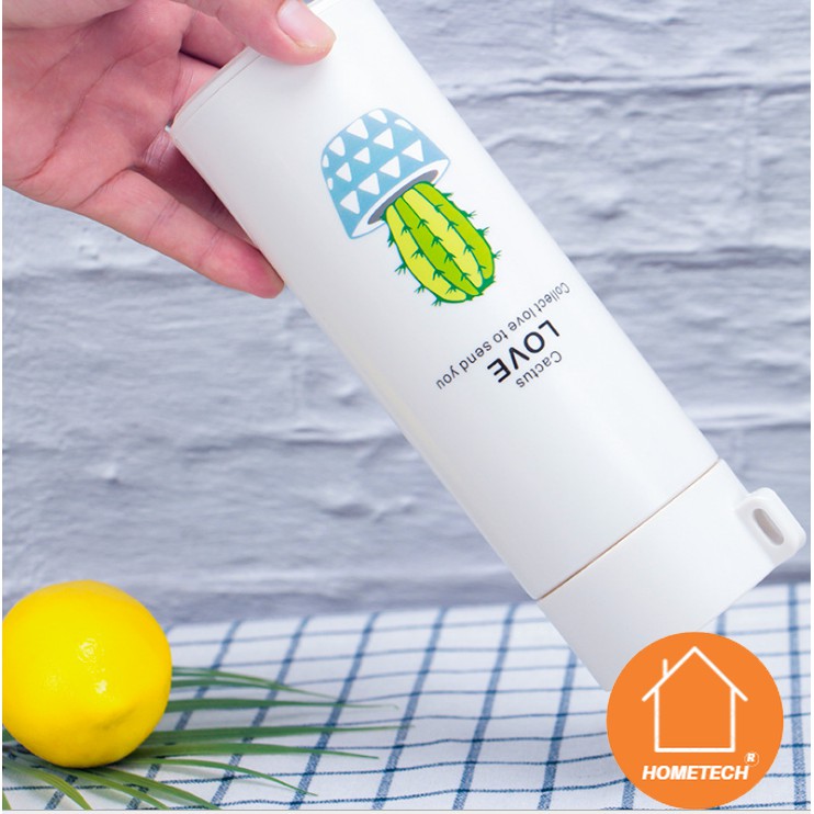 Com Bo 2 Bình nước thủy tinh 450ml phong cách hàn quốc siêu dễ thương