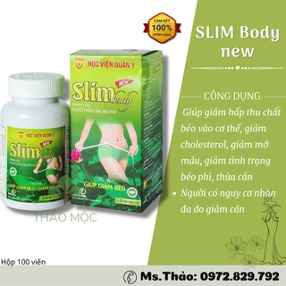 Viên giảm cân [ CHÍNH HÃNG ] Slim Body New Học viện quân y - giảm cân an toàn, thừa cân sau sinh, giảm mỡ máu