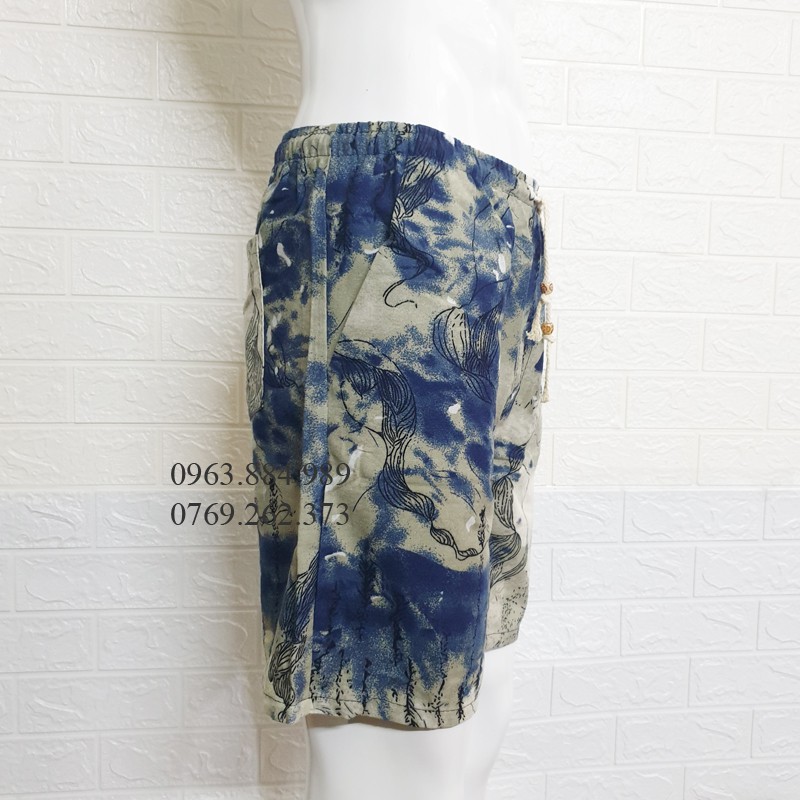 Quần đùi dáng lửng Đ.07 chất thoáng mát in hình hoa lá, trẻ trung năng động-ảnh, video shop làm | BigBuy360 - bigbuy360.vn