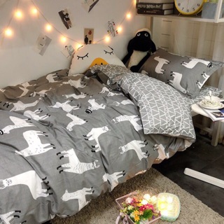 Chăn ga gối 5 món cotton poly nhập