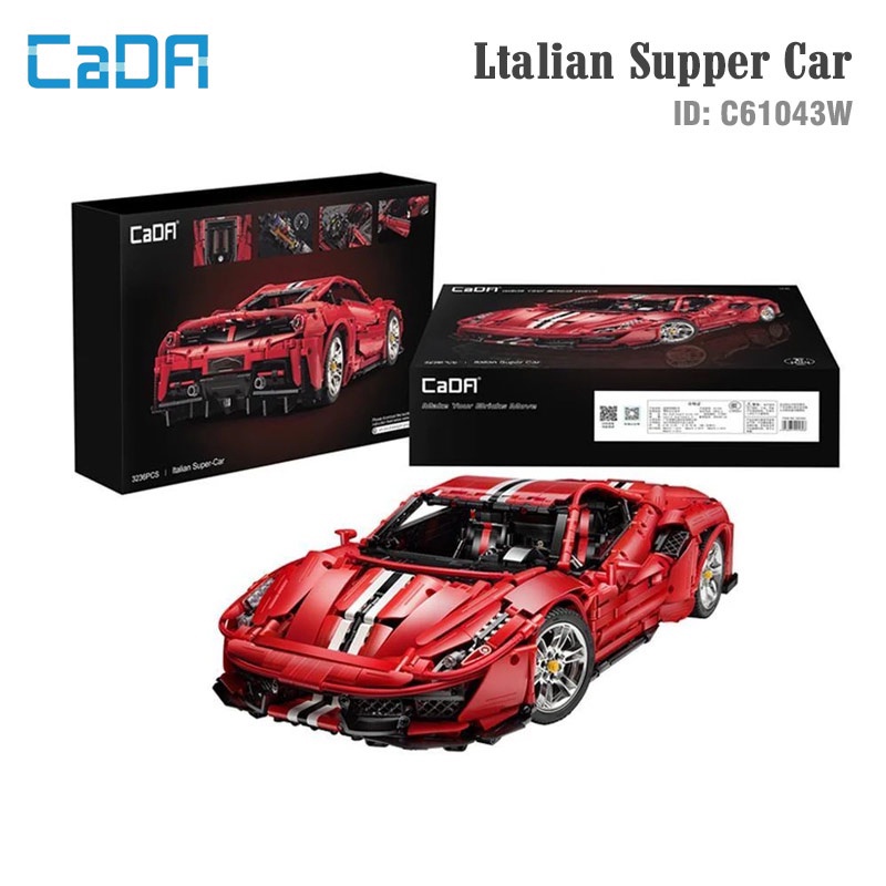 Đồ chơi lắp ráp xe Lego Technic mô hình Xe Italian Supper Car – CADA C61043W