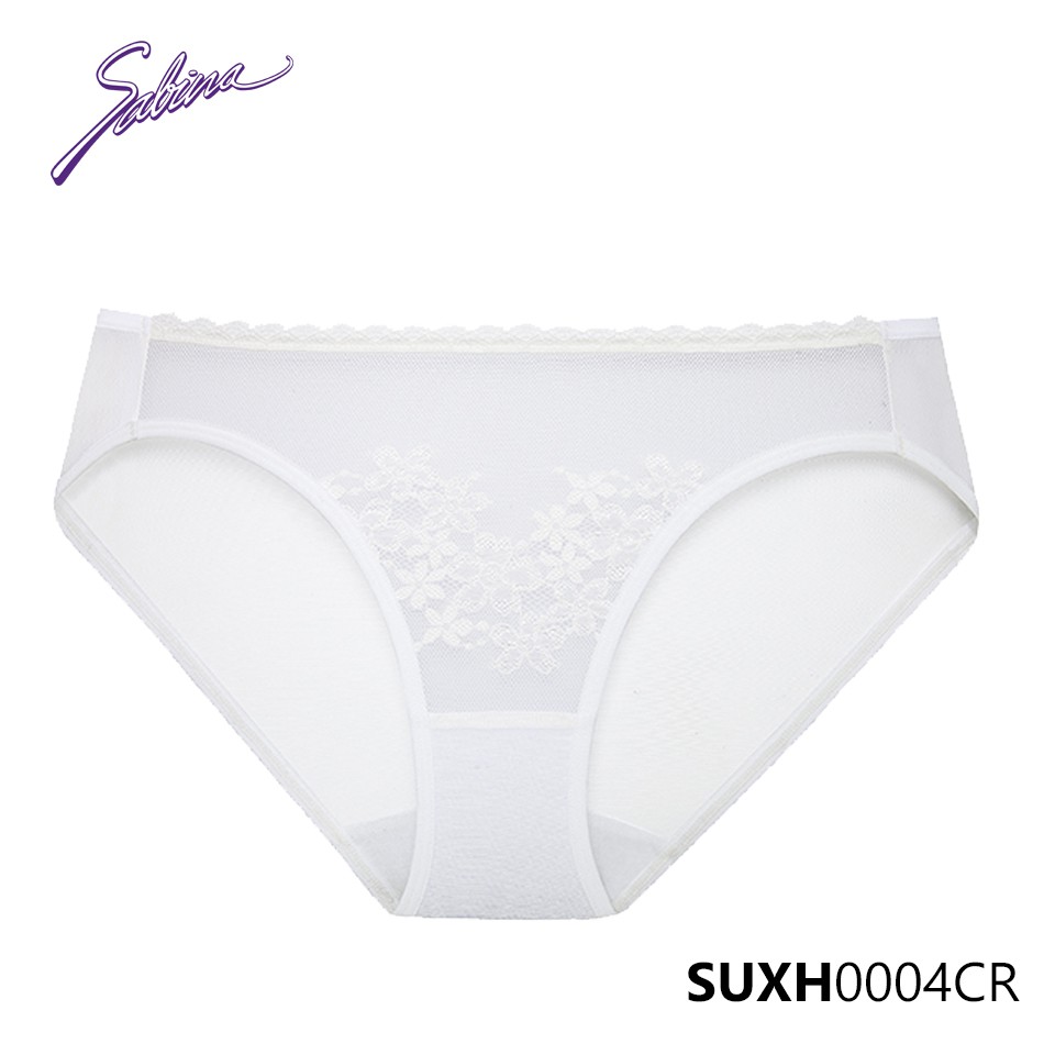 Combo Áo Lót Cup Ngang Mút Dày Vừa Phối Ren Và Quần Đồng Bộ Màu Trắng Fashion Soft Doomm By Sabina SBXH0004CR+SUXH0004CR | BigBuy360 - bigbuy360.vn