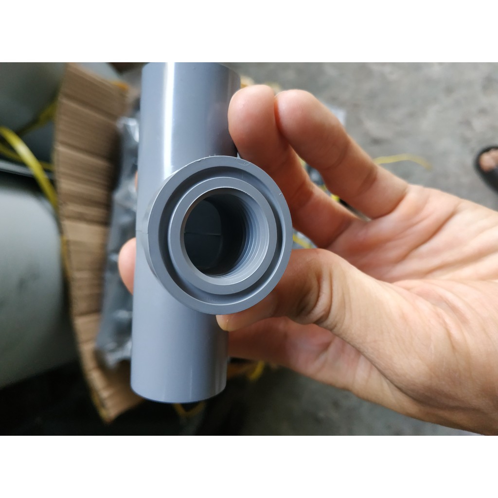 Béc phun sương 4 hướng xanh chân ren 21 kèm nối T 21 béc phun sương tưới lantưới rau cây cảnh gắn ống PVC - MHL