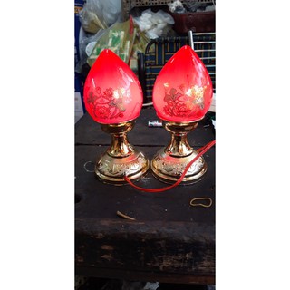 Đèn thờ cúng - Đào đỏ