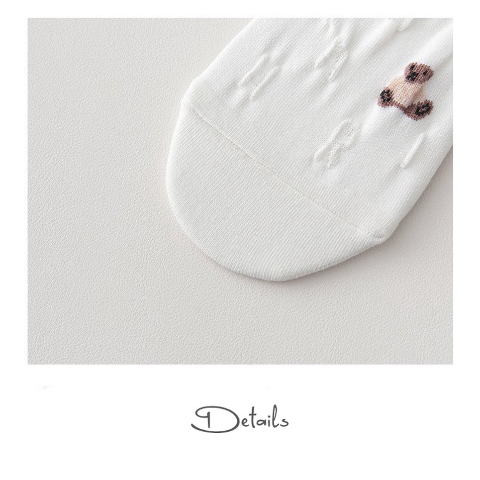 Tất nữ không cổ họa tiết thanh lịch phong cách hàn quốc chất liệu co dãn thấm hút mồ hôi