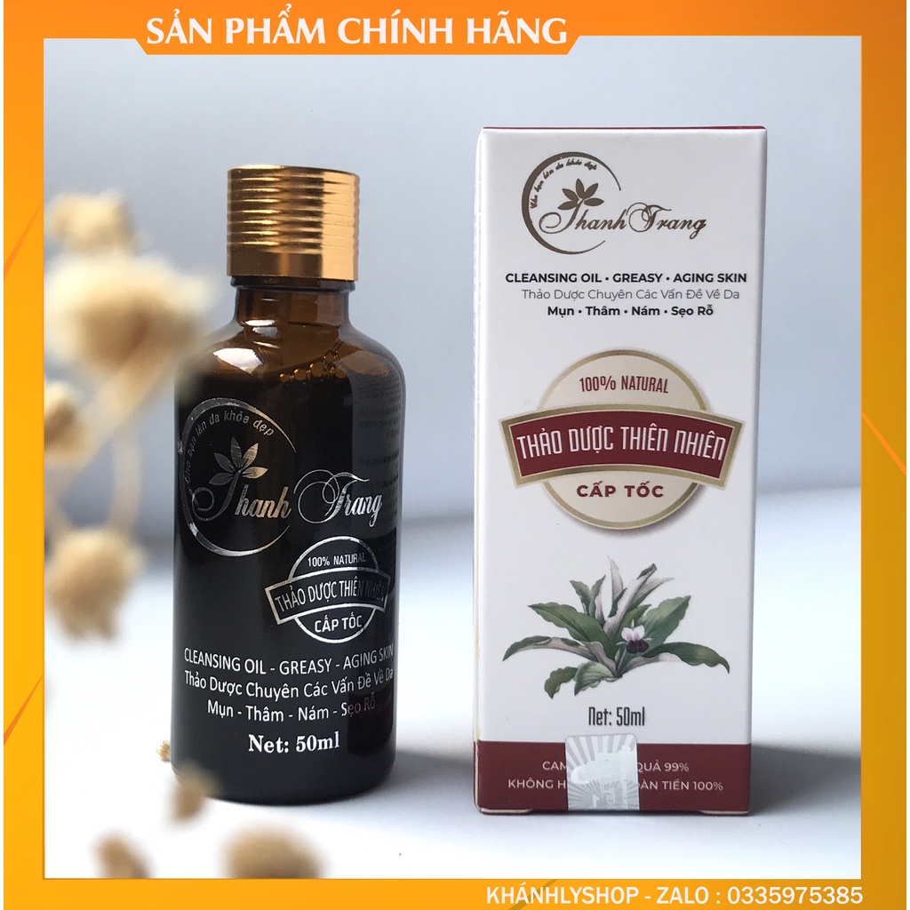 THẢO DƯỢC THIÊN NHIÊN CẤP TỐC - TÁI TẠO PHỤC HỒI DA CHUYÊN MỤN NÁM TÀN NHANG SẸO RỖ