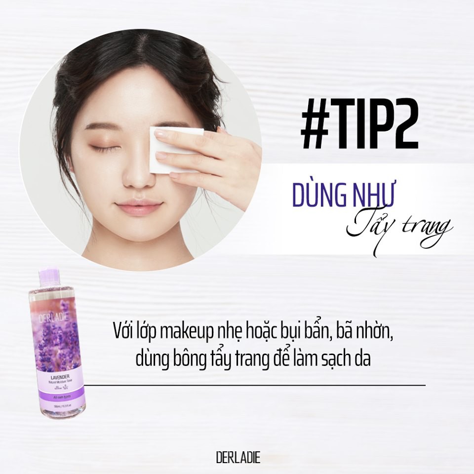 Nước Hoa Hồng Derladie Lavender Natural Moisture Toner