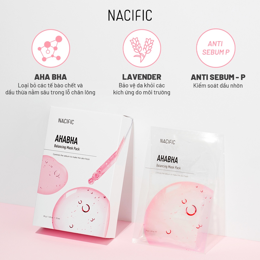 Mặt nạ làm sạch da dưỡng sáng chống lão hóa Nacific AHABHA Balancing Mask Pack 30g