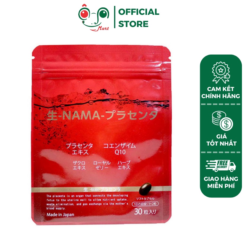 Viên nhau thai tươi Nama, sữa ong chúa, coenzym Q10 Nhật bản