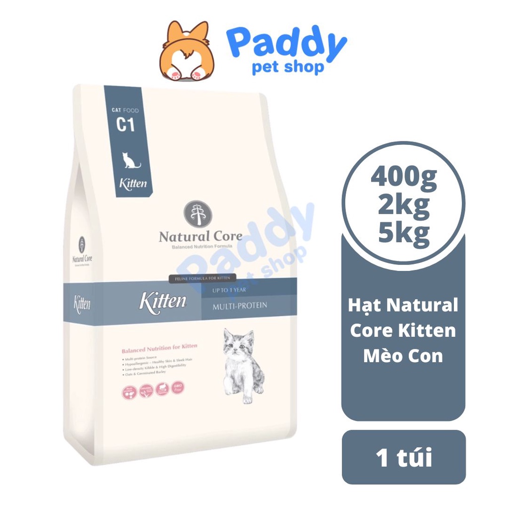 Hạt Hữu Cơ Natural Core Kitten Cho Mèo Con