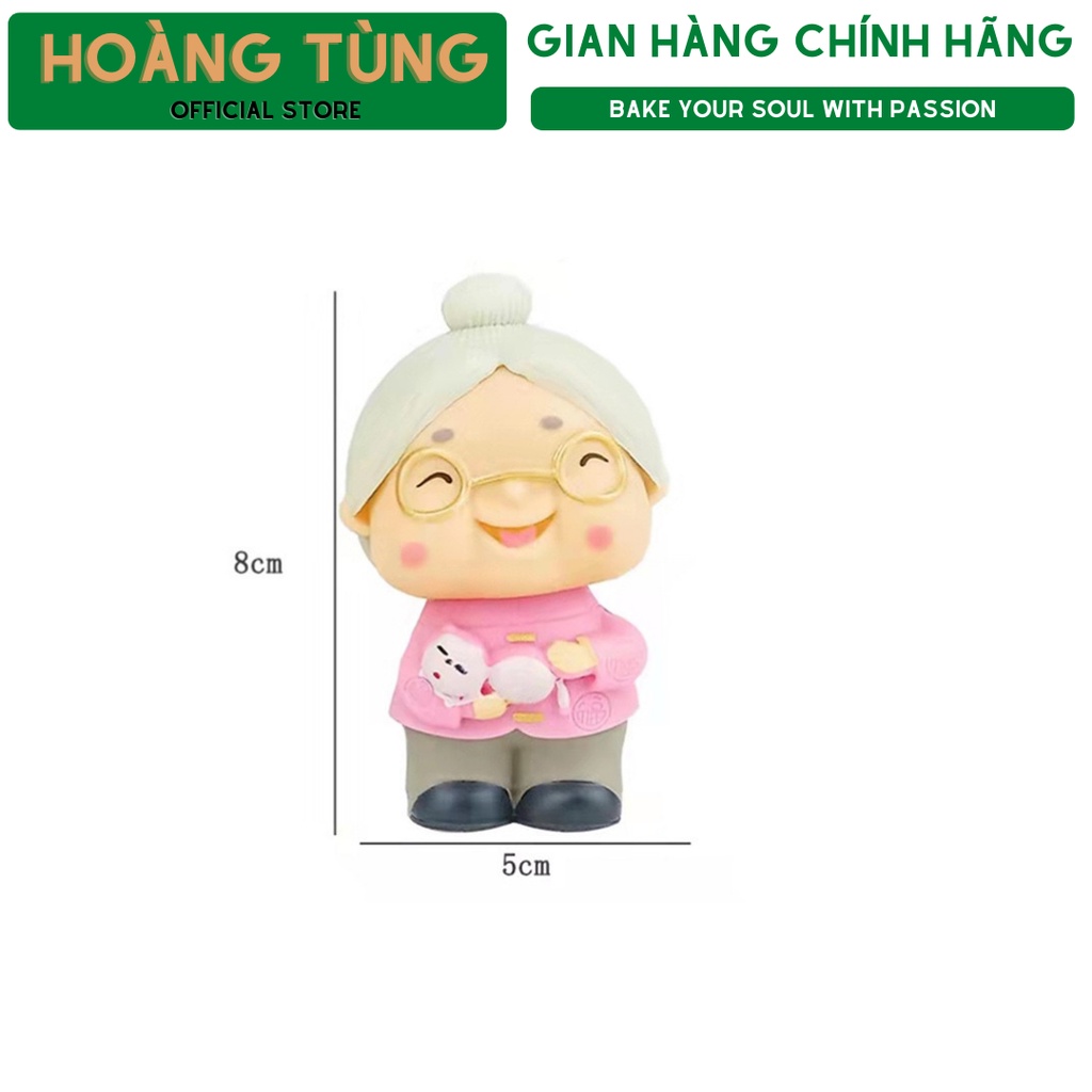 Set trang trí bánh kem ông bà nội