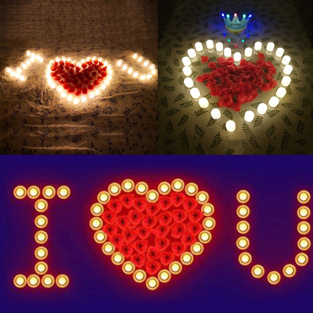 1 PC Creative LED Candle Multicolor Lamp Home Wedding Birthday Party Decoration