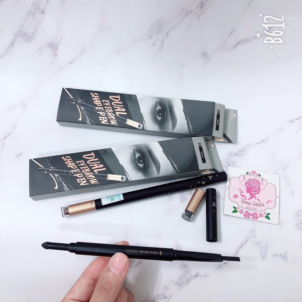 Chì Kẻ Mày Định Hình Đa Năng Vacosi Dual Eyebrow Shape Pen