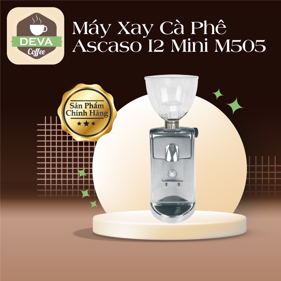 Máy Xay Cà Phê Ascaso I-2 Mini M362 - 54mm Bánh Răng Thép, 250gr Hopper, 175W, 3.5kg