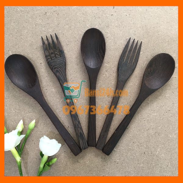 COMBO 5 MUỖNG GỖ CAO CẤP SÚP - CAFE - KEM - CƠM |  Xưởng SX