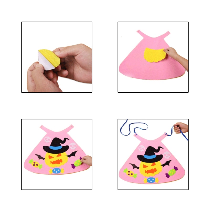 Áo Choàng Hóa Trang Halloween Bằng Vải Không Dệt Cho Bé