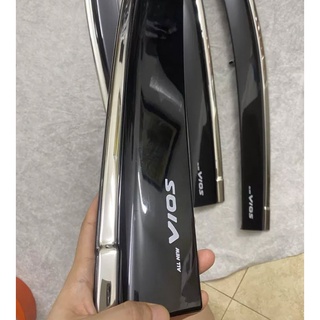 Vè che mưa Vios 2019-2023 2024 viền chỉ inox