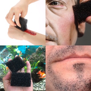 Bọt biển hoá trang râu , xốp hoá trang HALLOWEEN , dụng cụ hoá trang vết thương , vết thâm tím , vết chầy , râu chấm