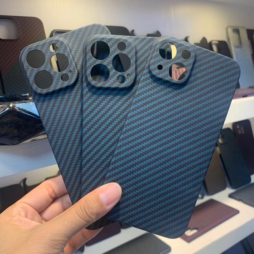 Ốp Điện Thoại Sợi Carbon Siêu Mỏng Cho iPhone 13 Pro Max 13 Mini