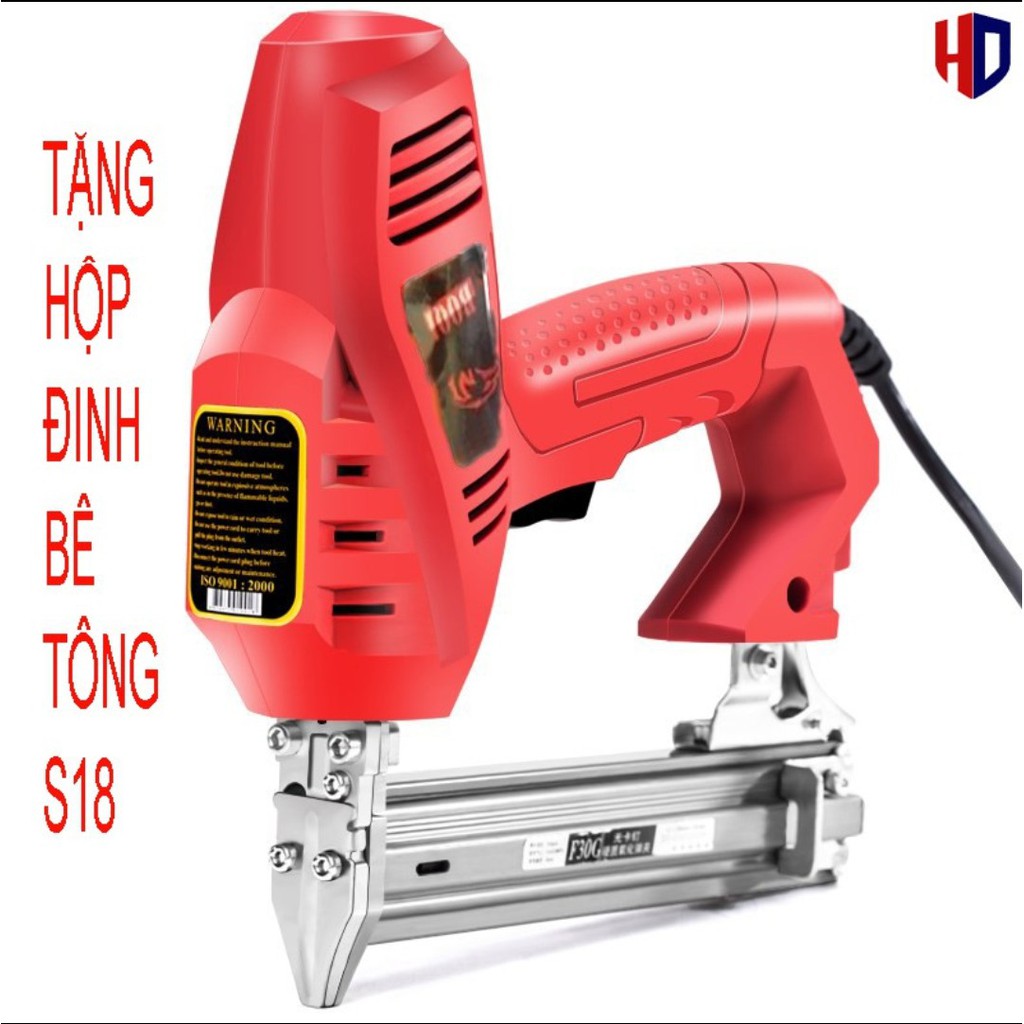 súng bắn đinh bê tông điện ST18 ⚡ BH 6 THÁNG ⚡ tặng kèm 1 hộp đinh ST18.