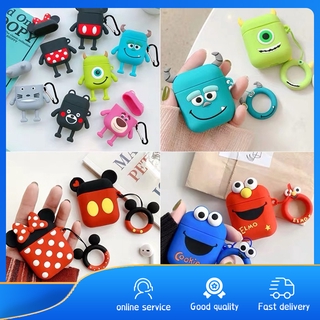 Hộp Đựng Bảo Vệ Tai Nghe Bluetooth Airpods 2 Hình Hoạt Hình Đáng Yêu