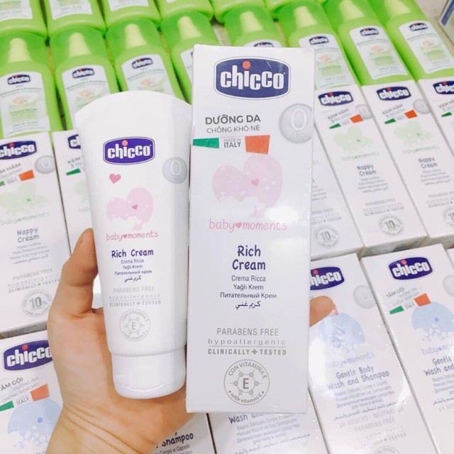 Kem Dưỡng Ẩm Omega & Vitamin E CHICCO 0M+ - Ngăn Ngừa Tình Trạng Khô Nẻ Da - Chai 100ml - Top1 Pharmacy