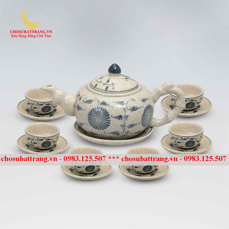 5 mẫu ấm chén men rạn độc đáo