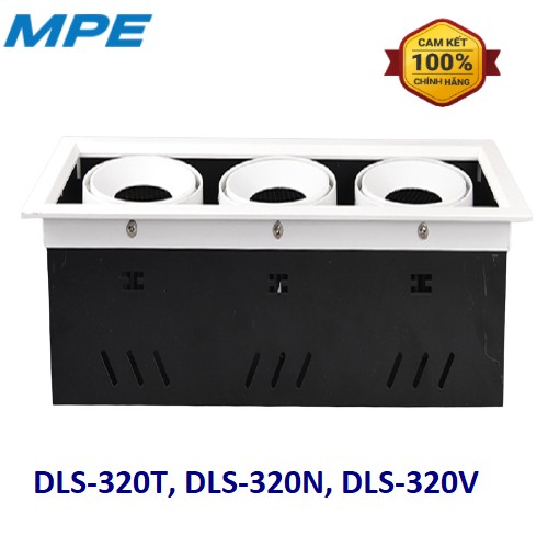 Đèn LED Downlight MPE DLS-120T/N/V 20W, Kích thước 140x140mm, Màu Trắng/Trung tính/Vàng