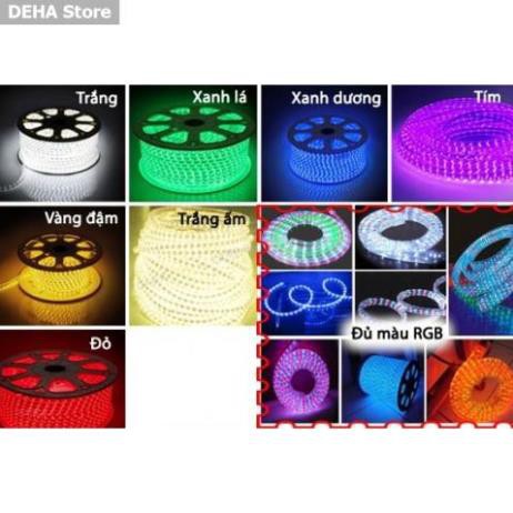 Bộ COMBO Đèn led dây hắt trần thạch cao 5050RGB - đổi 7 màu cho chu vi 15m + Nguồn + Bộ khiển