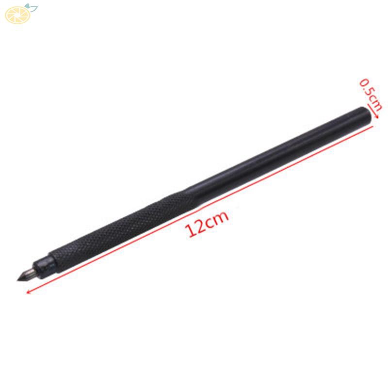 Dụng cụ định vị đánh dấu tấm thép/thủy tinh thiết kế dạng bút 12cm -thép carbon